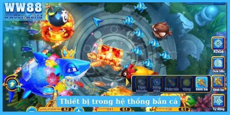 Bắn cá ăn xu - Cùng trải nghiệm trò chơi hấp dẫn tại WW88 4 Thiết bị trong hệ thống bắn cá